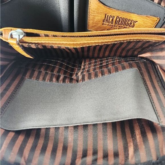 Jack Georges Voyager Convertible Backpack Crossbody Brown Buffalo Leather main image 7
